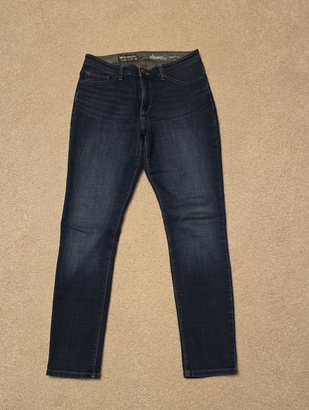 LEE Women's  Modern Series Navy Skinny Leg Stretch Jeans